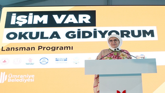 Emine Erdoğan “İşim Var. Okula Gidiyorum” projesinin tanıtımına katıldı