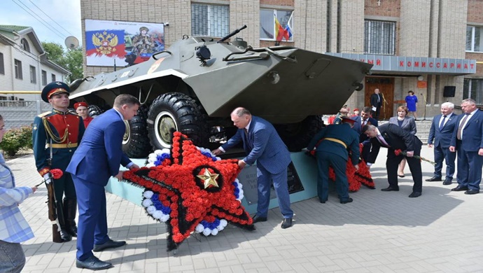 В Ростовской области «Единая Россия» помогла установить памятник ветеранам боевых действий